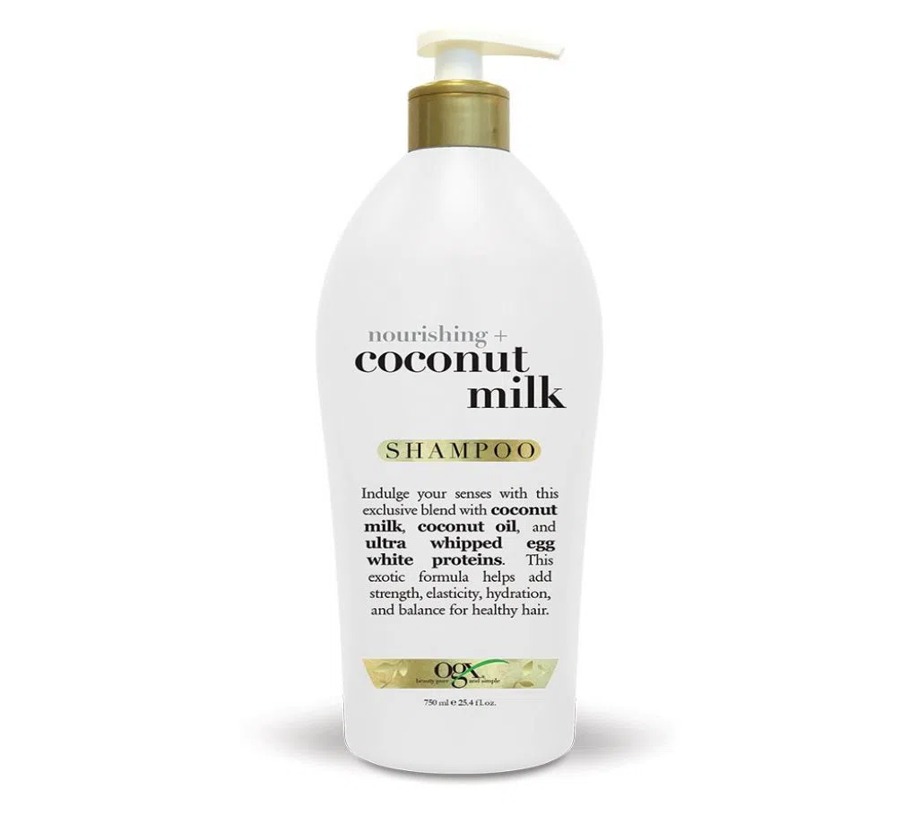 Original ogx nourishing coconut milk shampoo 750ml-USA