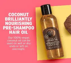 THE BODY SHOP Coconut Oil pre shampoo hair oil 200 ml-UK