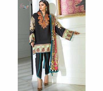Unstitched Indian Catalog Dress Sana Shafinaz Cotton Three Piece 