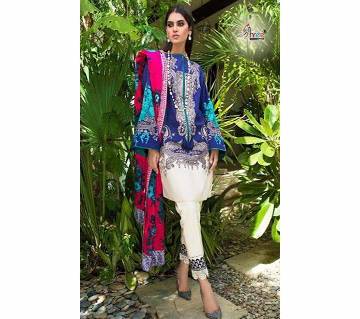 Unstitched Indian Catalog Dress Sana Shafinaz Cotton Three Piece 