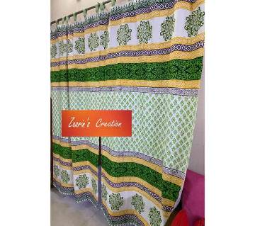 Cotton Curtains  Green 