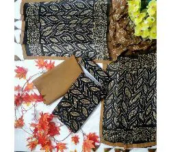 Bexi Voil Leach Vegetable Batik (Natural Dry) Three Piece For Women-27