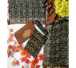 Bexi Voil Leach Vegetable Batik (Natural Dry) Three Piece For Women-32