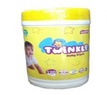 Twinkle Baby Wipes Jar - 120 pcs
