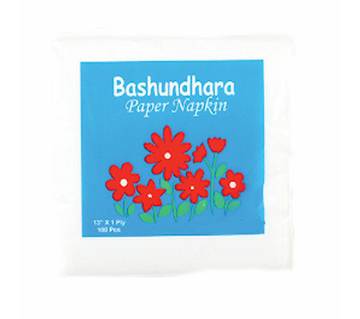 Bashundhara Paper Napkins 13" Unscented (100 pcs)