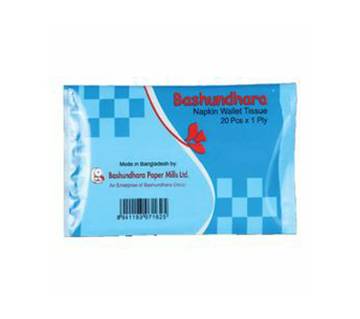 Bashundhara Napkin Wallet Tissue - 1 Pack