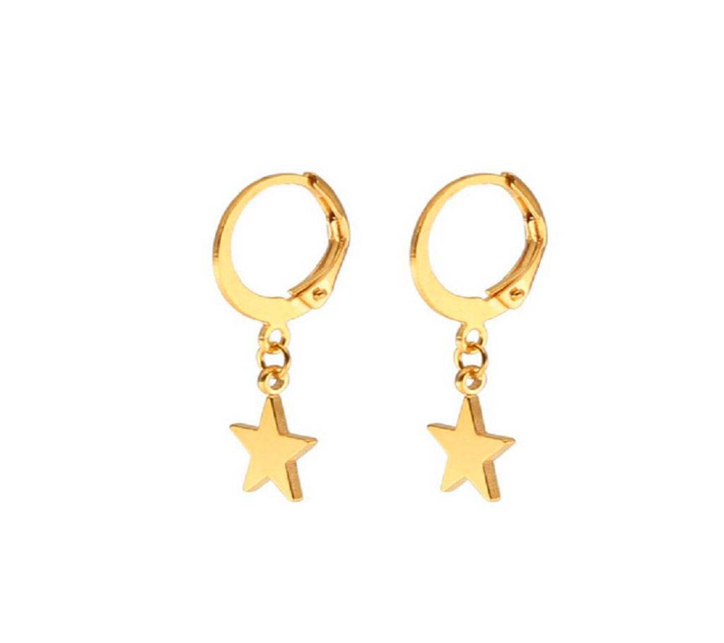 Gold plated star সার্কুলার ইয়াররিং বাংলাদেশ - 1135279