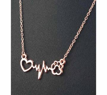 pets footprints love necklaces.