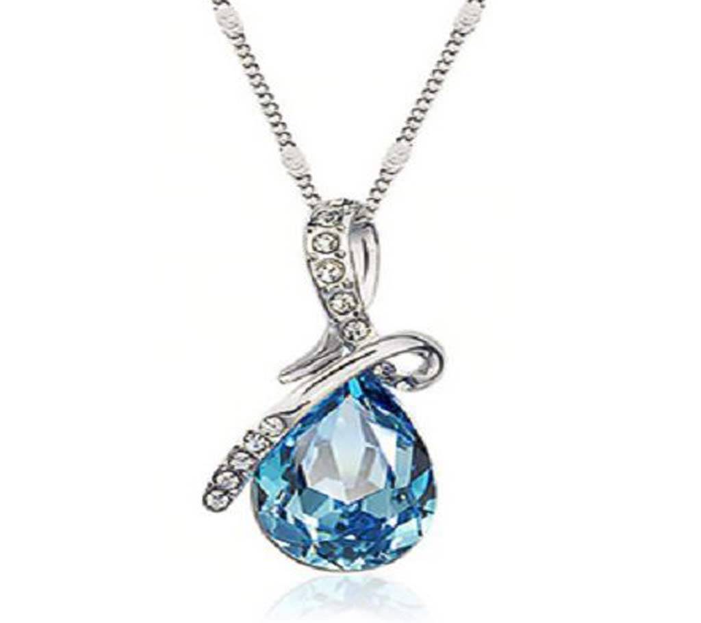 crystal blue পেনড্যান্ট নেকলেস বাংলাদেশ - 1135608