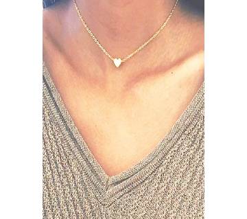 Heart shaped golden color pendant necklaces