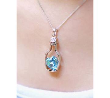Bottle drift love pendant necklaces for women 