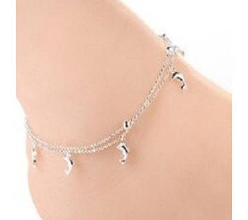 silver color Dolphin shaped nice Ankle for women 