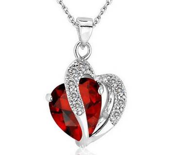 Heart shaped Red Pendant  for women 