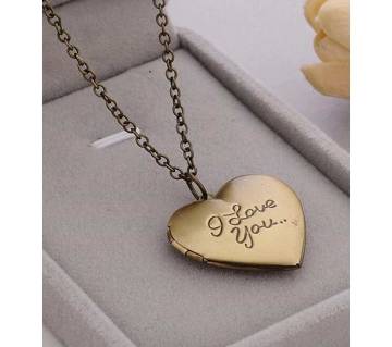 I love u pendant necklaces for women 