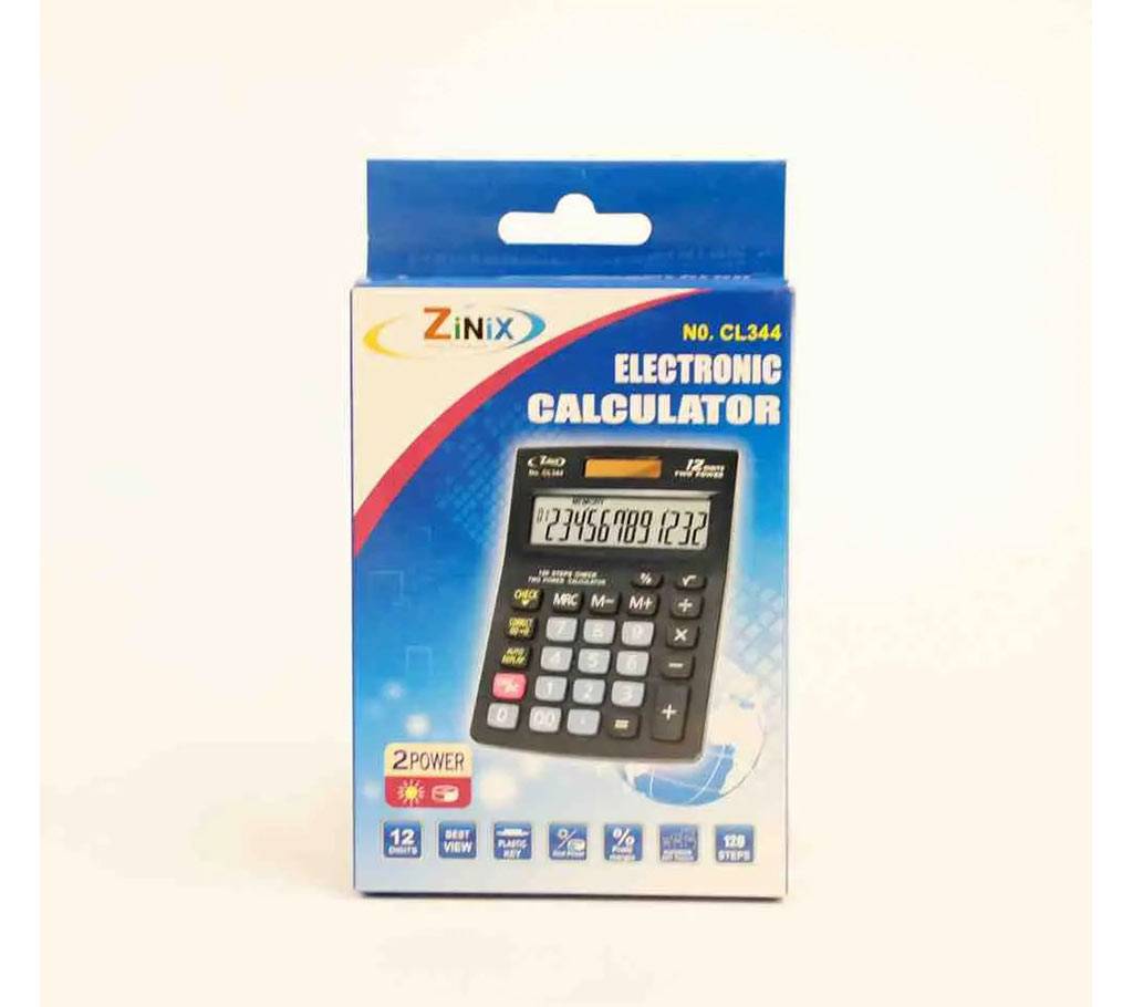 ZINIX CL344 ক্যালকুলেটর (মেটাল)-(5% VAT Included on Price)-4003609 বাংলাদেশ - 1150097