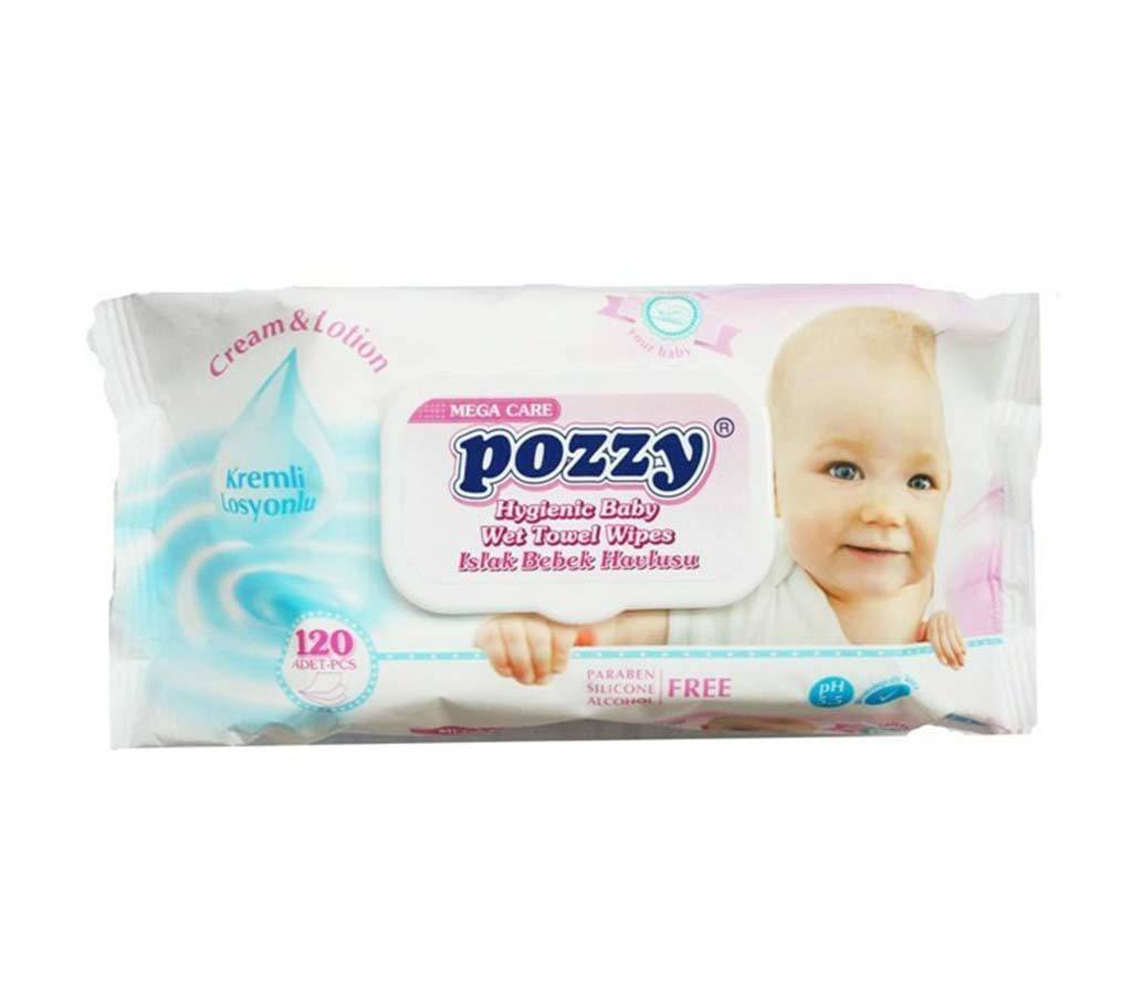Pozzy বেবি ওয়েট টাওয়েল ওয়াইপস 120pcs-(5% VAT Included on Price)-2100963 বাংলাদেশ - 1139117