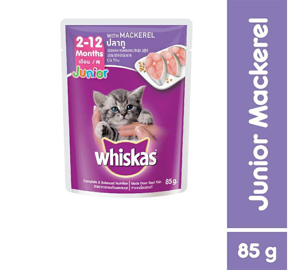 Whiskas ক্যাট ফুড Mackerel Flaver 85g-(5% VAT Included on Price)-2811663 বাংলাদেশ - 1145006