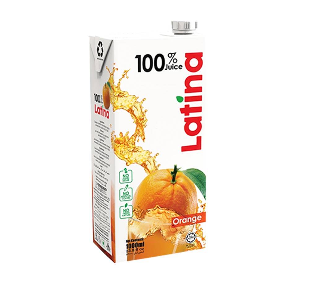 Pran Latina 100% Juice Orange - 1000 ml বাংলাদেশ - 1136205
