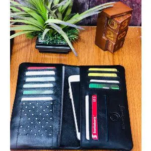 Genuine Leather Wallet - Black