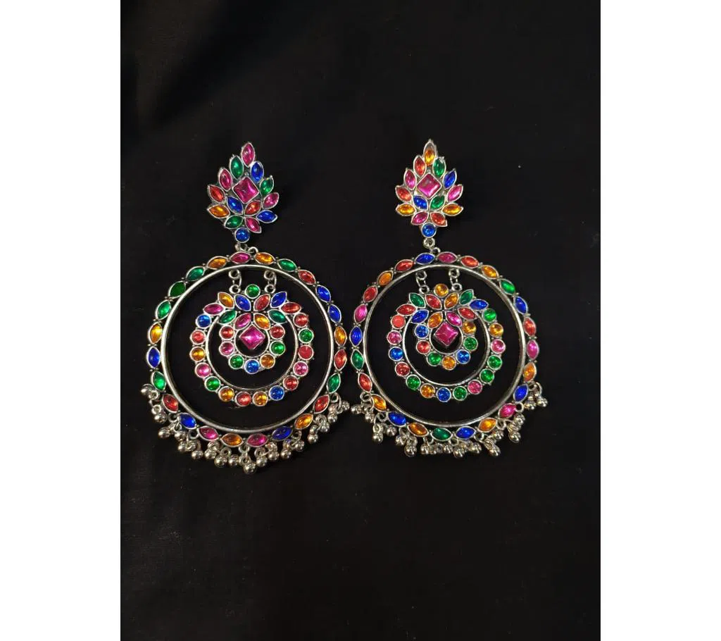 Multicolor Stone Work  Ear ring for women fashion