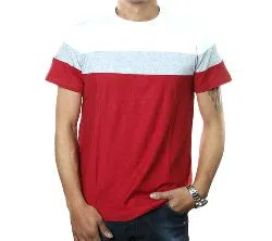 Red-Ash-White T-shirt For Men 