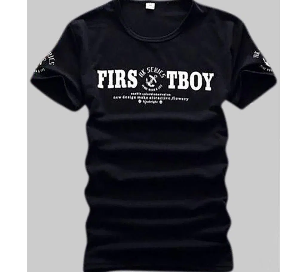 First Boy Short Sleeve Printed T-Shirt For Men