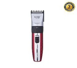 kemei-km-260-electric-chargeable-hair-clipper-and-trimmer-red