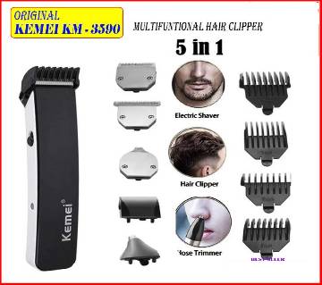 Kemei KM 3590 5 in 1 Professional Hair Clipper and Trimmer