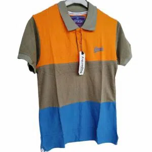 soft cotton half sleeve Export Polo Shirt for Men -yellow olive 