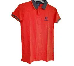 soft cotton half sleeve Export Polo Shirt for Men -red 