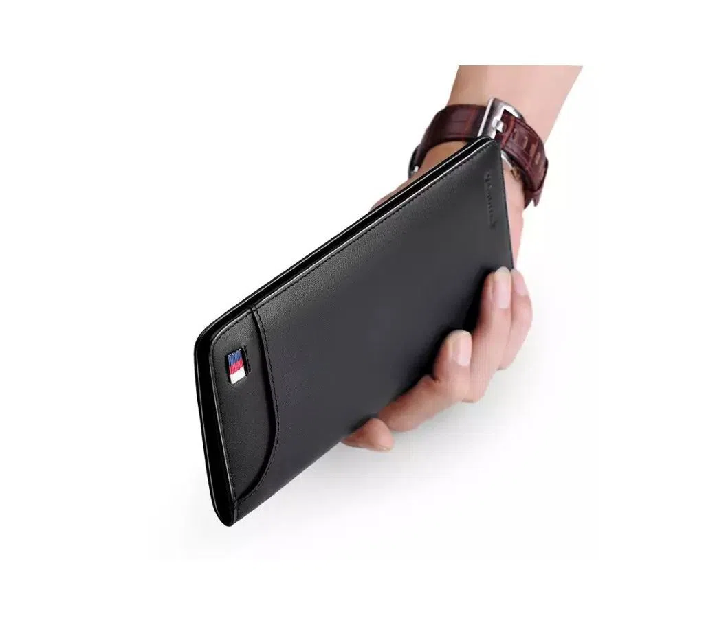 WILLIAMPOLO Fashion Leather Ultrathin Card Wallet Clutch Bag Credit Card Holder Men Multi Card Case Cash Purse