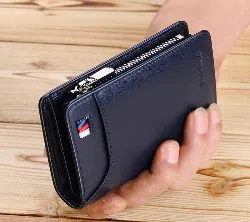 WILLIAMPOLO Men Wallet mens slim Credit Card Holder Bifold (Genuine Leather) mini Multi Card Case Slots Cowhide Leather Wallet New
