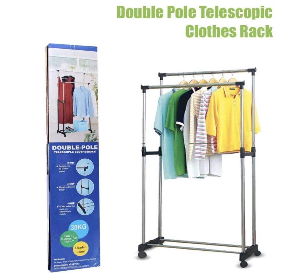 doubble pole Cloth rack