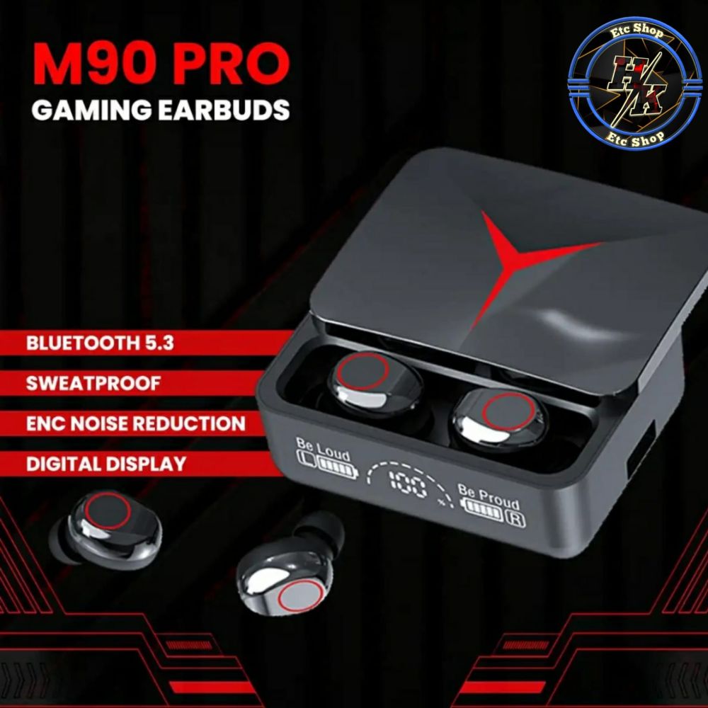 M90 Pro TWS Earphones HD Voice Noise Cancelling Earbuds / M-90 Pro