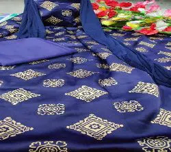 Samu silk unstitched salwar kameez  three piece 