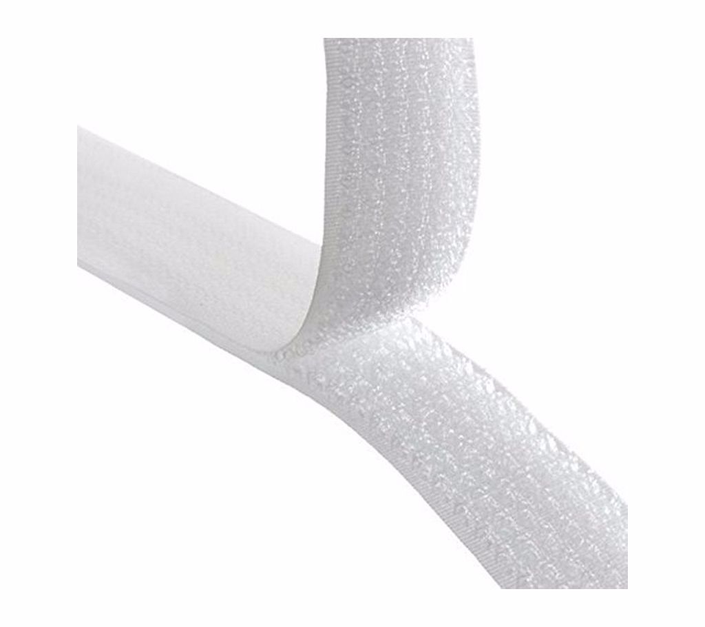 1M (White)ভেলক্রো টেপ সেলফ এডহেসিভ Tape 3cm Wide, Sticky Back Velcro Strips, Double Sided Sticky Tape বাংলাদেশ - 1146461