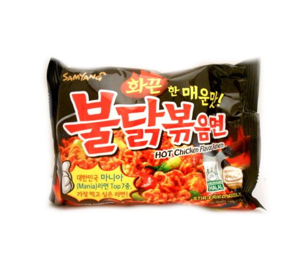 Hot চিকেন ফ্লেভার রামেন  (Mania - Stir Fried Noodles)-140gm-Korea বাংলাদেশ - 1151517