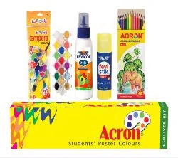 School Combo ( Acron Poster Color, Pencil, Rangeela ,Fevicol MR & Fevistik )