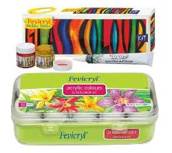 Fevicryl Sunflower kit & Glass Colour Solvent Based