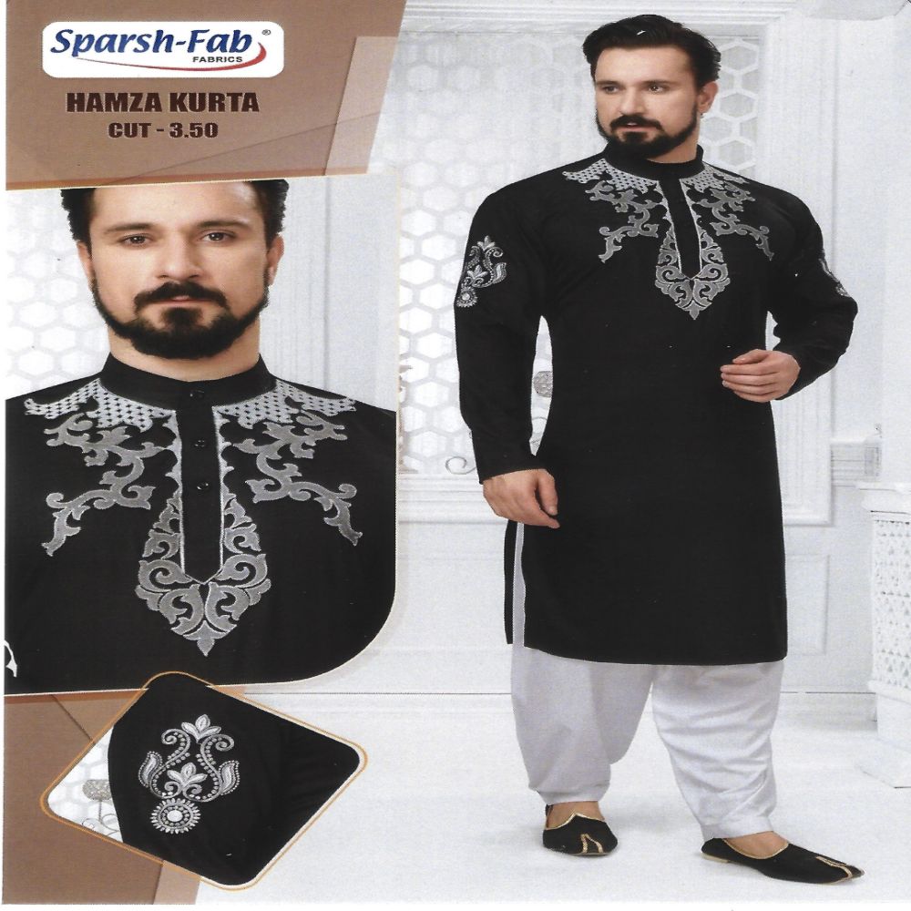 Indian Unstitched Panjabi/Kurtas Clothes for Men