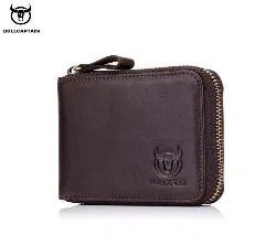leather wallet for men-Coffee color