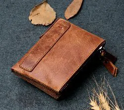Leather wallet new design golden