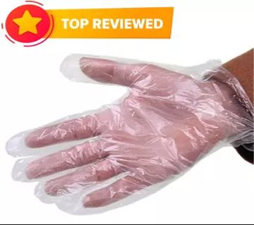 Plastic Protect Hand Gloves-100 pcs