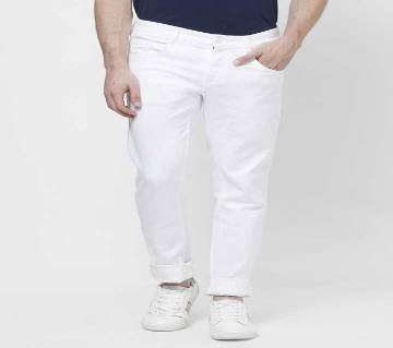 GENTS TWILL COTTON GABARDINE PANT-WHITE