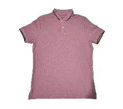 half sleeve cotton polo shirt for men(Solid-Pink)