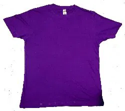 half sleeve cotton tshirt for men (Solid-Purple)