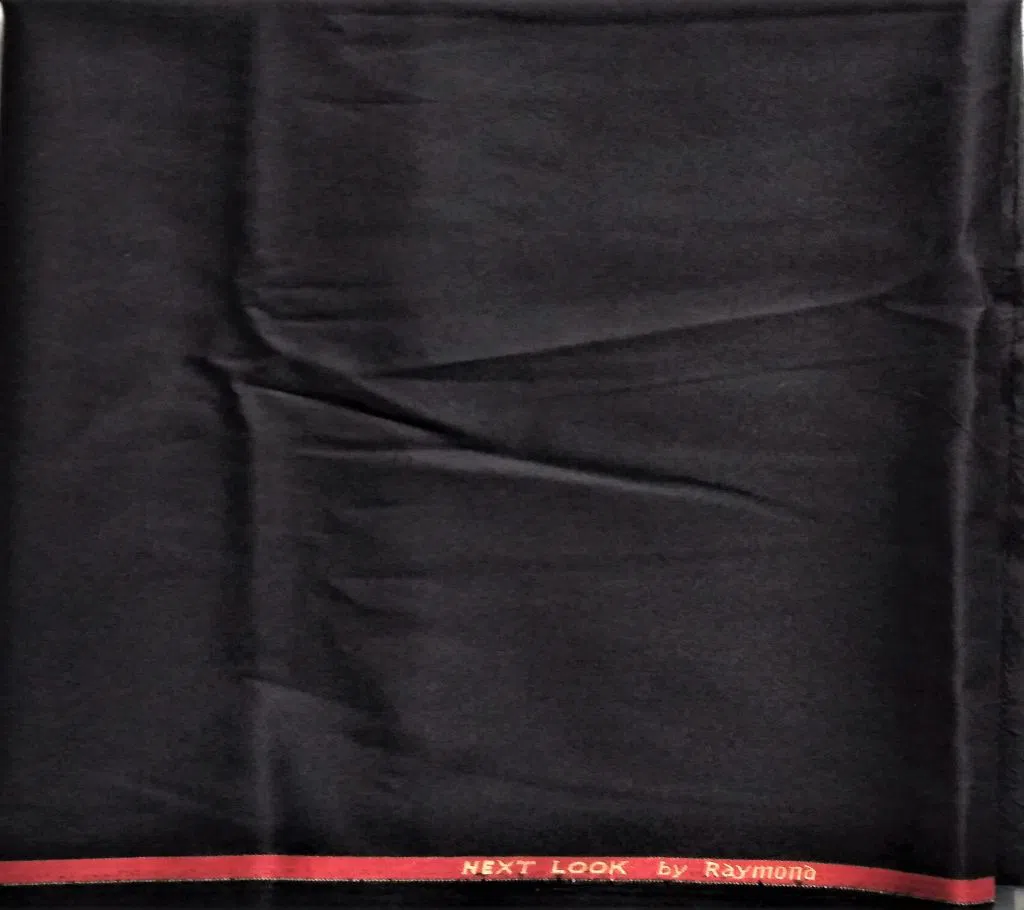 Black Cotton Pant Fabric For Men (Raymond)