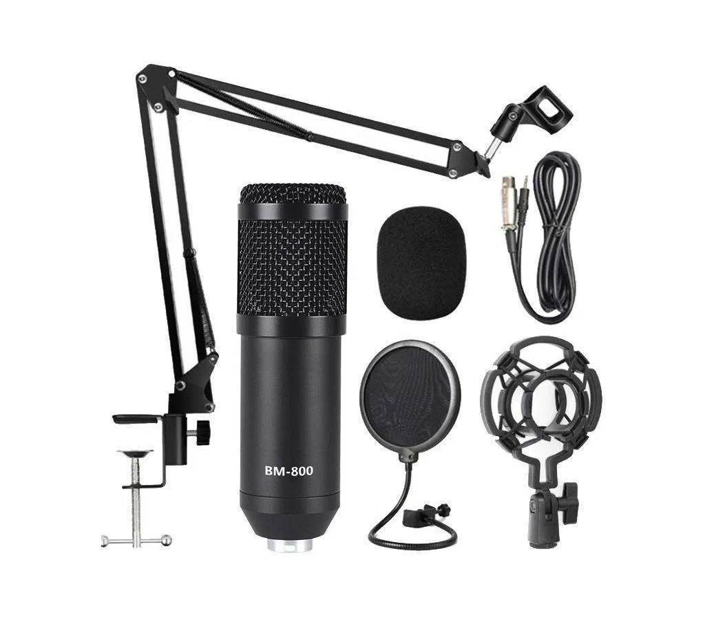 Condenser Microphone BM800 Kit Set Black