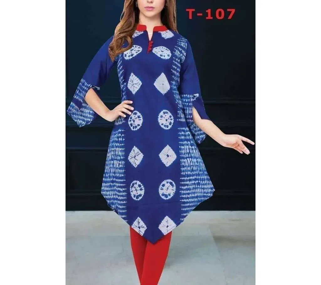 cotton kurti for Women -blue