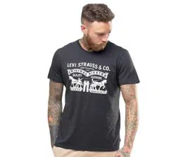 levis Half Sleeve T-Shirt for Men By Levis Graphics Half Sleeve T-Shirt NEAVY Blue Original